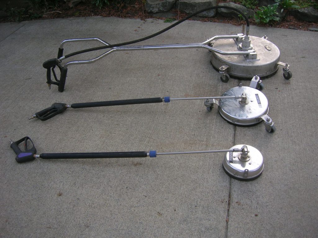 Surface cleaner attachments for flatwork